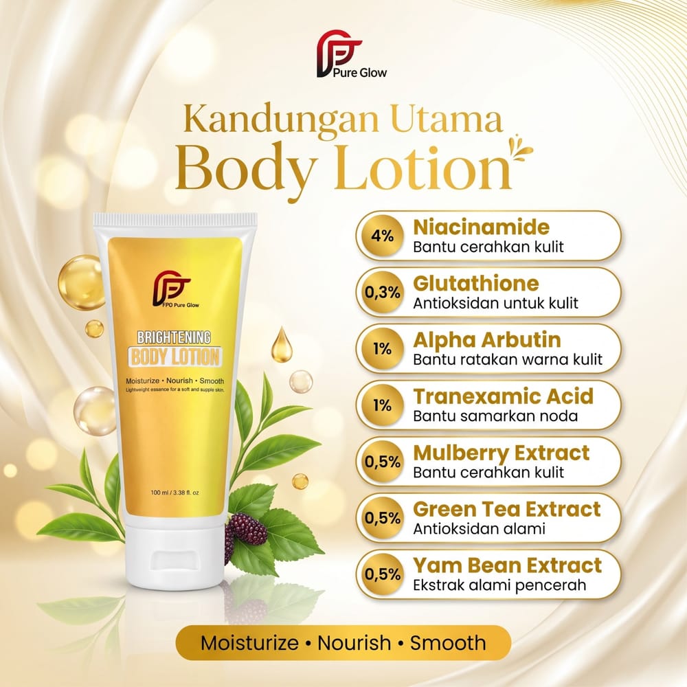 Kandungan utama Brightening Body Lotion