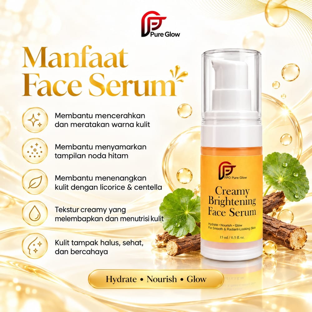 Manfaat Creamy Brightening Face Serum