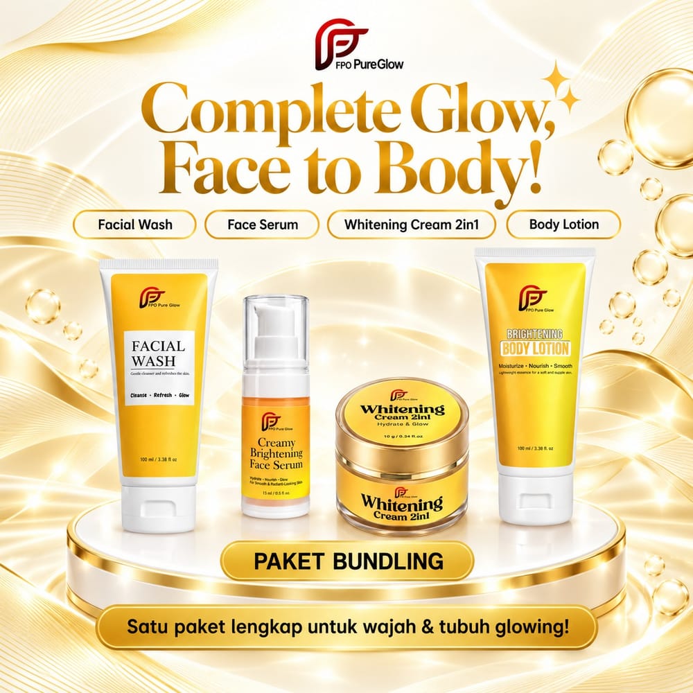 Paket Bundling FPO Pure Glow untuk wajah dan tubuh